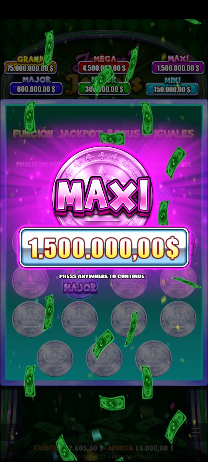 Premio ganado 1